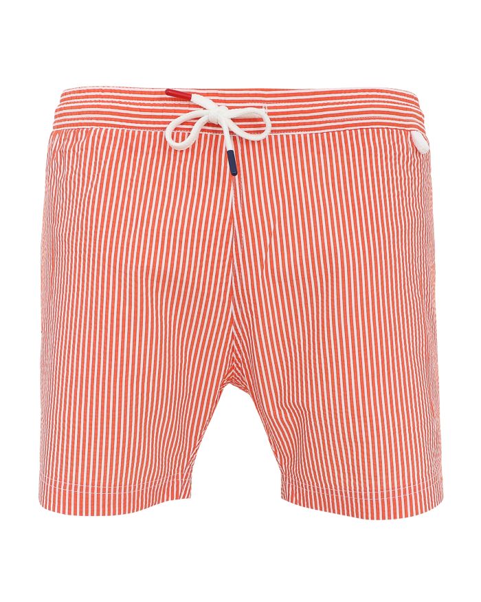 Maillot Short de bain homme rayé orange blanc Montauk new 750